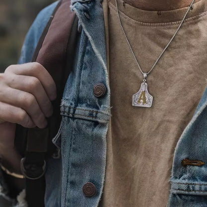 The Rancher Initial Tag Necklace