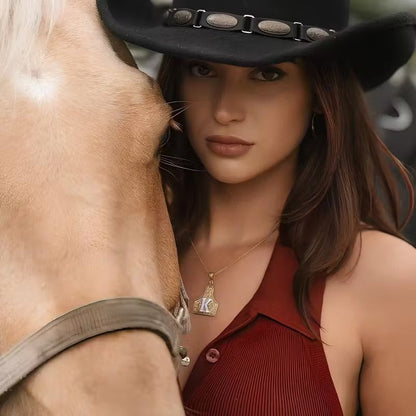 The Rancher Initial Tag Necklace