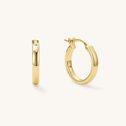 The Classic Midi Gold Hoops