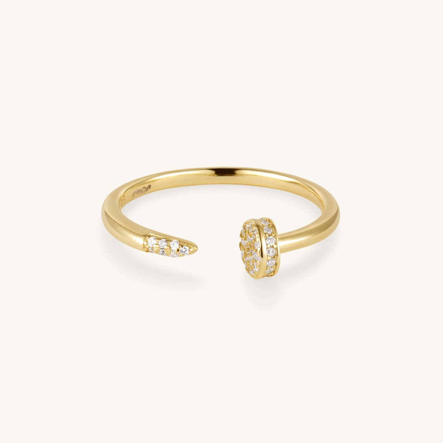 The Sparkle Pave Nail Ring