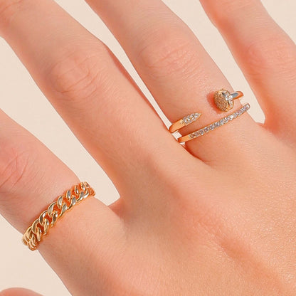 The Sparkle Pave Nail Ring