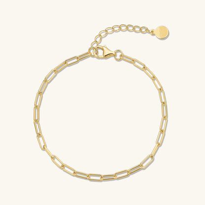 The Dainty Paperclip Chain Bracelet