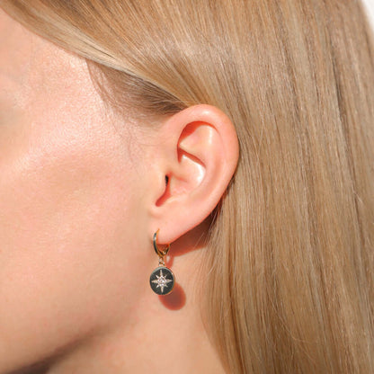 The Celestial Starburst Drop Earrings