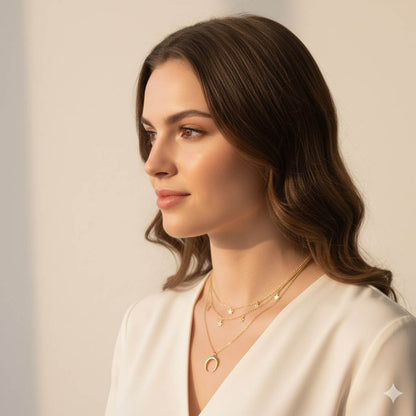 The Celestial Crescent Moon Necklace