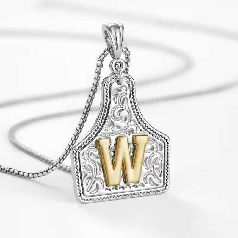 The Rancher Initial Tag Necklace