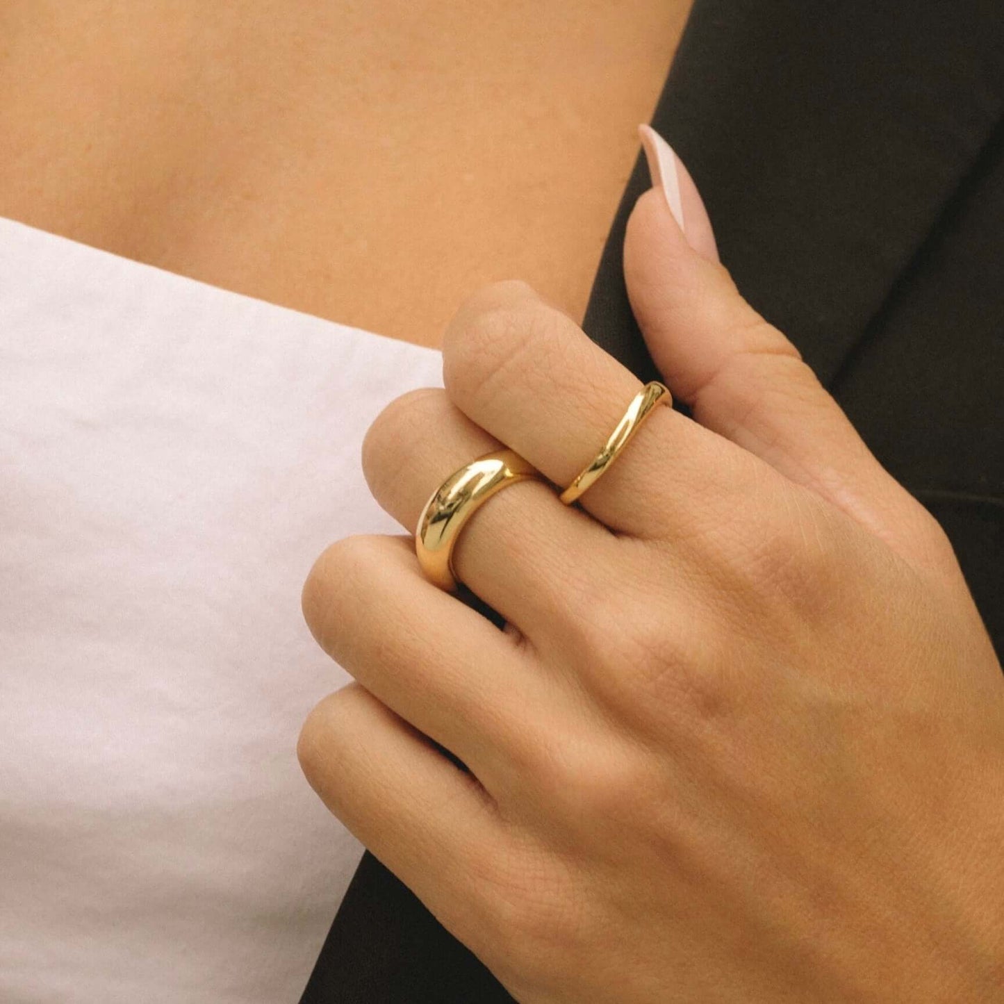 The Modern Wavy Dome Ring