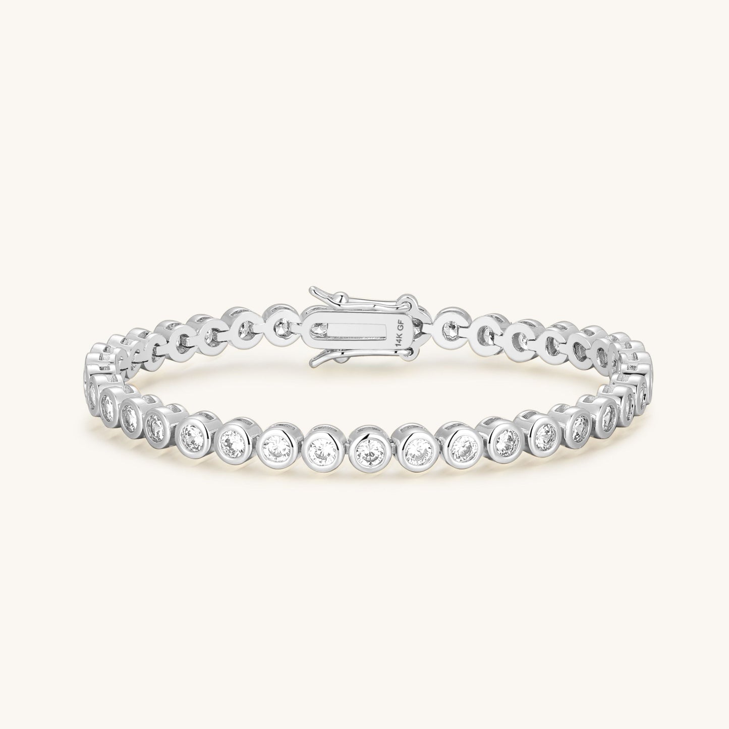 Gold Filled Diamond Bezel Bracelet