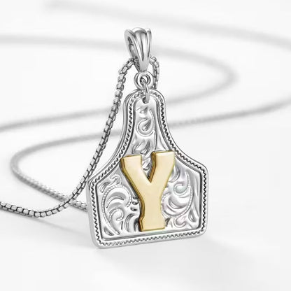 The Rancher Initial Tag Necklace