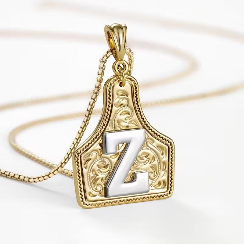 The Rancher Initial Tag Necklace